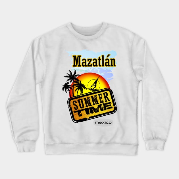 Mazatlan, Mexico Crewneck Sweatshirt by dejava